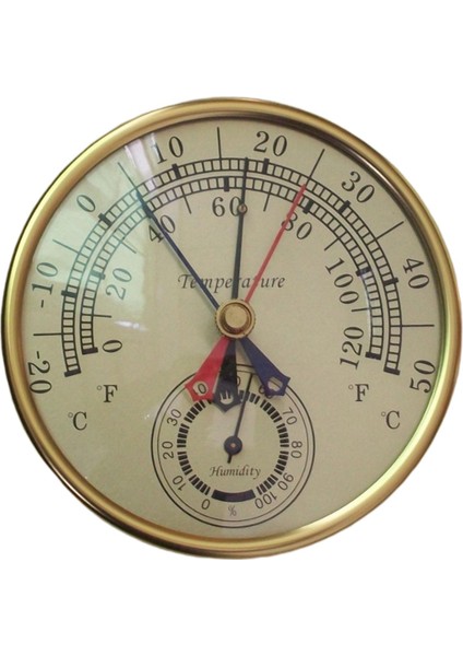 5inch Termometre Metre Deposu Nem Higometre Analog Arama Göstergesi (Yurt Dışından)