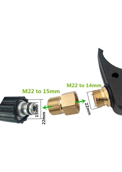 Evrensel M22 Iplikli 3000 Psi Yüksek Basınçlı Yıkayıcı, 5 Sprey Nozul Yıkama (Yurt Dışından) modelleri