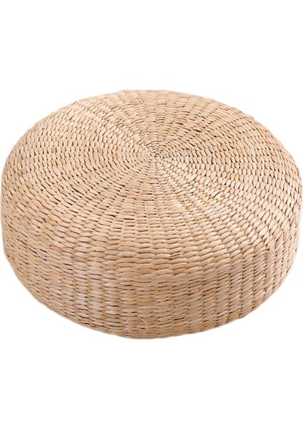 Gücü Zemin Yastık Dokuma Saman Cattail Rattan Yoga Koltuk Yastığı Dekoru 40x20cm (Yurt Dışından)
