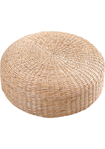 Gücü Zemin Yastık Dokuma Saman Cattail Rattan Yoga Koltuk Yastığı Dekoru 40x20cm (Yurt Dışından)