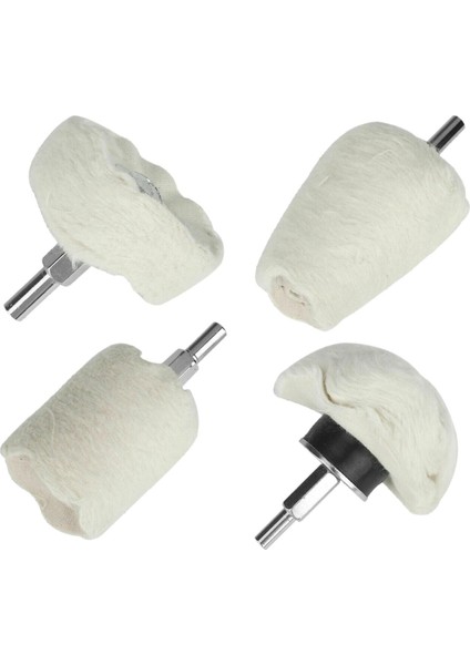 1/4 "İnç Onaltılık Şaftlarla Matkap Için Parlatma Parlatma Tekerleği Seti 4pcs (Yurt Dışından)