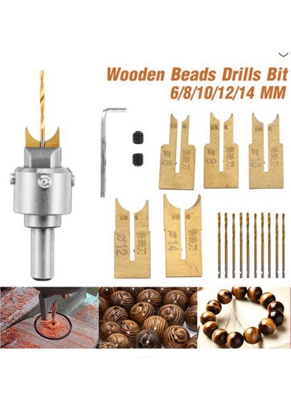 Ahşap Boncuklar Ahşap Işleme Araçları Kırmızı 17 Adet Için Ahşap Yönlendirici Biti (Yurt Dışından) modelleri