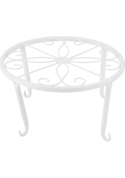 Metal Bitkiler Stand Flowerpot Tutucu Pot Vazo Tutucu Rafı, Beyaz (Yurt Dışından)