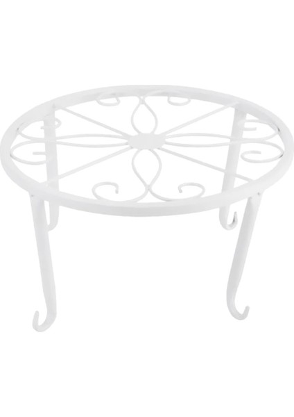 Metal Bitkiler Stand Flowerpot Tutucu Pot Vazo Tutucu Rafı, Beyaz (Yurt Dışından)