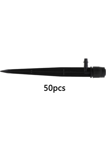50pcs 360 ° Rotasyon Çim Sprinkler Bahçe Su Fıskiyeleri Sulama Sistemi Siyah (Yurt Dışından)