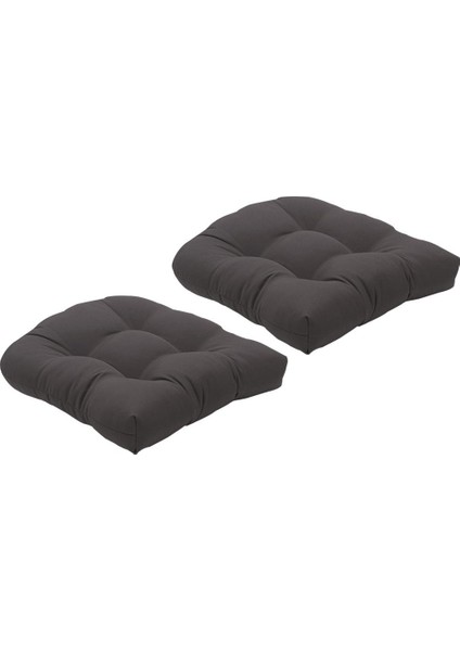 2x Teped Sandalye Pad Koltuk Yastıkları Veranda Mobilya Sandalye Pedleri Koyu Gri (Yurt Dışından) fiyatları