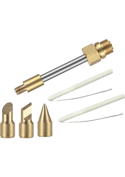 15w 58mm Lehimleme Uçları Ve 2 Yedek Çekirdek Yeniden Işleme Aksesuarları Parçalar Altın 58mm (Yurt Dışından)