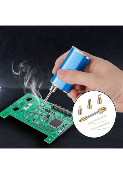 15w 58mm Lehimleme Uçları Ve 2 Yedek Çekirdek Yeniden Işleme Aksesuarları Parçalar Altın 58mm (Yurt Dışından) fırsatları