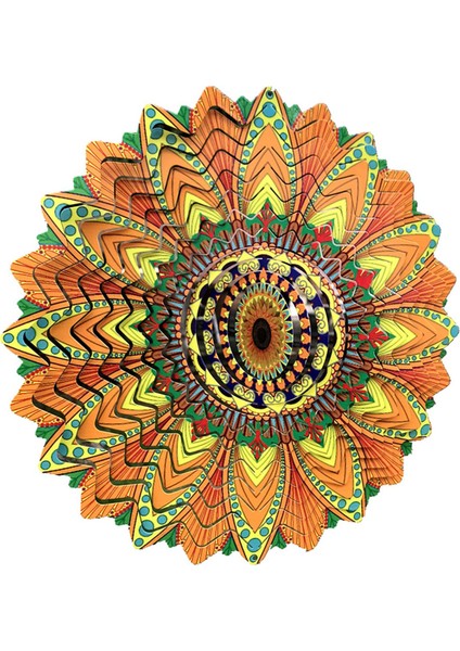 Rüzgar Çok Renkli Güneş Çiçeği 360 ° Döndür (Yurt Dışından)