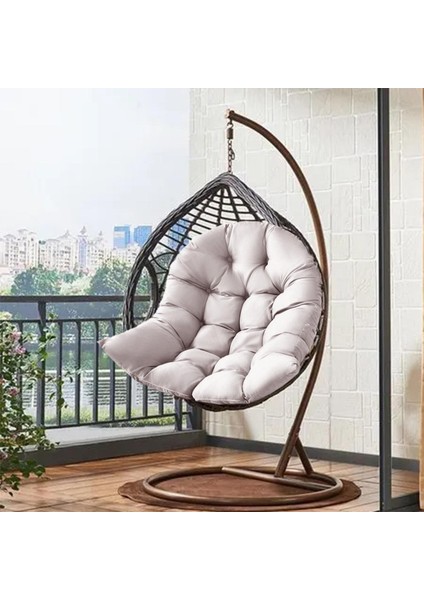 Koltuk Yastığı Salıncak Yastıkları Asılı Salıncak Ofisi Çıkarılabilir. Gri, 80x120cm (Yurt Dışından)