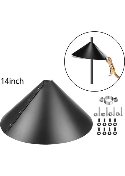 Kuş Besleyici Sincap Bölmesi Asılı Kuş Besleyicilerini Korur Rust 14 Inç (Yurt Dışından) fırsatları