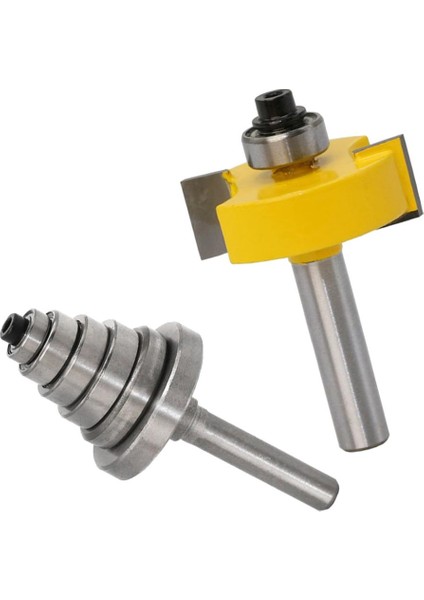 Çimentolu Karbür 8mm Rabbet Yönlendirici Bit & 6 Rulmanlar Ahşap Işler Için Set (Yurt Dışından) modelleri