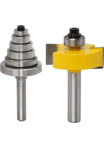 Çimentolu Karbür 8mm Rabbet Yönlendirici Bit & 6 Rulmanlar Ahşap Işler Için Set (Yurt Dışından) fırsatları
