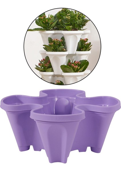 Dikey Bahçecilik Ekici Pot Mutfak Veranda 35x15cm Istif (Yurt Dışından)