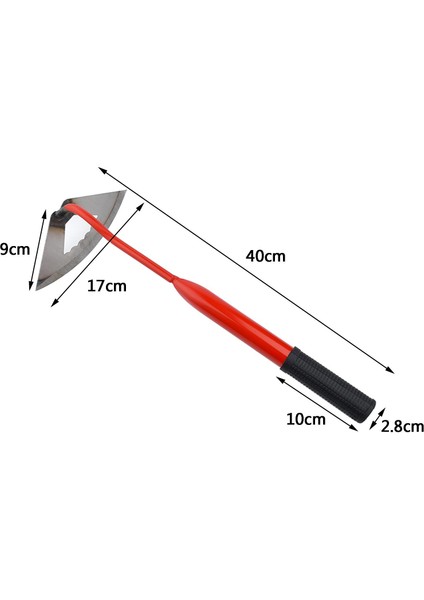 Manuel Çapa Bahçe Aracı Ağır Hizmet Çelik Tasarım Toprak Ergonomik 17 Cm (Yurt Dışından)