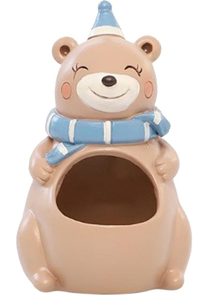 Sevimli Hayvan Reçine Etli Pot Mini Bitkiler Flowerpot Ev Bahçe Dekorasyon Ayı (Yurt Dışından)