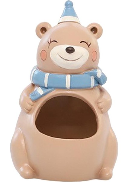 Sevimli Hayvan Reçine Etli Pot Mini Bitkiler Flowerpot Ev Bahçe Dekorasyon Ayı (Yurt Dışından)