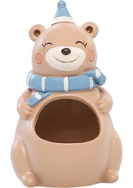 Sevimli Hayvan Reçine Etli Pot Mini Bitkiler Flowerpot Ev Bahçe Dekorasyon Ayı (Yurt Dışından)