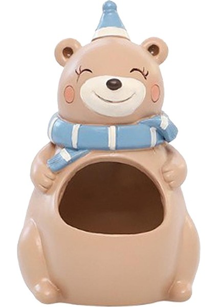 Sevimli Hayvan Reçine Etli Pot Mini Bitkiler Flowerpot Ev Bahçe Dekorasyon Ayı (Yurt Dışından)