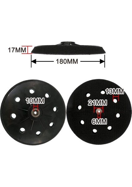 Parlatma Ped 180mm Destek Plakası Ve 7 Inçlik Parlatma (Yurt Dışından) indirimleri