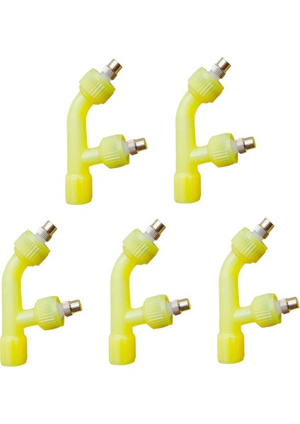 5pcs Püskürtücü Nozul Bağlantı Parçaları Topluluklar Için Pirinç Tarım Çatı Soğutma 2 Delik (Yurt Dışından) fiyatları