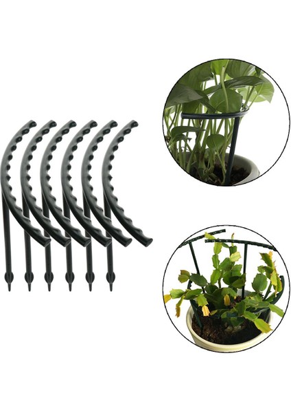Plastik Bitki Asma Çerçeve Tırmanma Kafes Çiçek Salatalıkları Tencere Bahçe Aletleri 6pcs (Yurt Dışından)