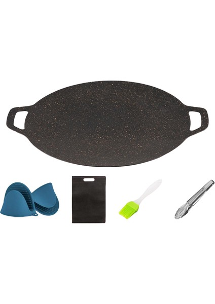 Barbekü Barbekü Griddle Pişirme Yapışmaz Hafif Silin Aile Toplantıları Yürüyüş 38cm (Yurt Dışından)