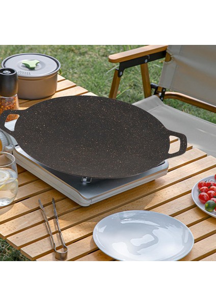 Barbekü Barbekü Griddle Pişirme Yapışmaz Hafif Silin Aile Toplantıları Yürüyüş 38cm (Yurt Dışından) modelleri