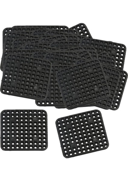 40pcs Bonsai Kare Drenaj Deliği Örgü Toprak Kaybını Önleyin 4.5x4.5 Cm 4.5x4.5cm_40pcs (Yurt Dışından)
