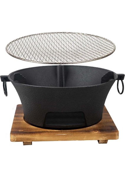 Kömür Izgara Yuvarlak Firepit Şömine Fırını Ahşap Yanan Kamp Barbekü L (Yurt Dışından) fırsatları