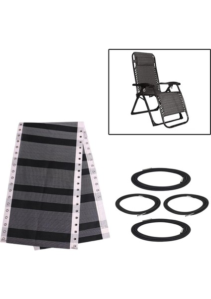 Recliner Yedek Kumaş Nefes Alabilen Sandalye Salonu Plaj Gri + Halat (Yurt Dışından) modelleri