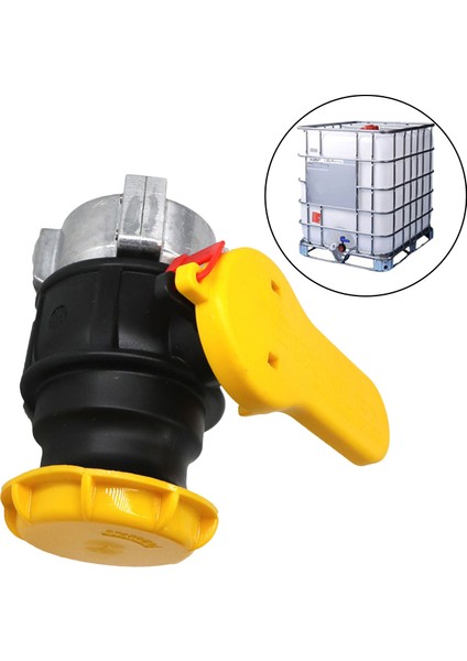 Oshhni Su Ibc Tank Konteyner Top Adaptörü, Yedek Kimyasal Namlu Sarı (Yurt Dışından)