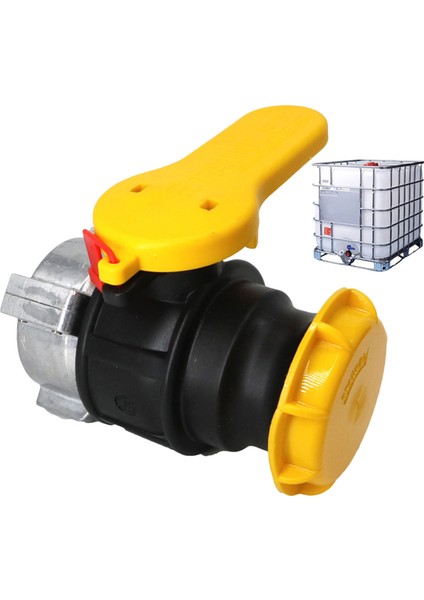 Oshhni Su Ibc Tank Konteyner Top Adaptörü, Yedek Kimyasal Namlu Sarı (Yurt Dışından)