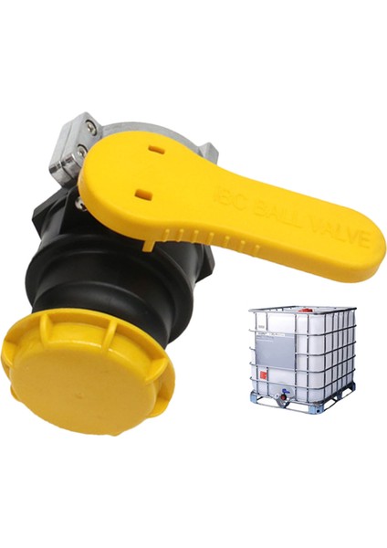 Oshhni Su Ibc Tank Konteyner Top Adaptörü, Yedek Kimyasal Namlu Sarı (Yurt Dışından)