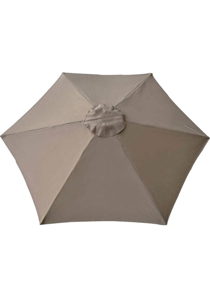 Bahçe Parasol Kapağı Şemsiye Fermuarı Kapak Üst Kapak Barınağı 3m 8 Kaburga Khaki (Yurt Dışından)