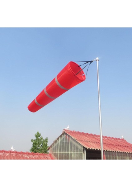 Havaalanı Windsock Asma Yönü Ölçüm Çorap Çantası Açık Hava Kırmızı Park 60cm (Yurt Dışından)