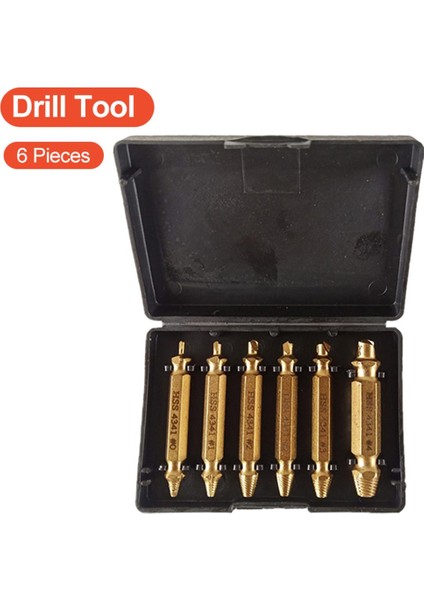 6 Adet Hasarlı Vida Çıkarıcı Seti Soyulmuş Vida Çıkarıcı (Yurt Dışından) fiyatları