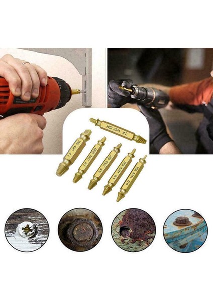 6 Adet Hasarlı Vida Çıkarıcı Seti Soyulmuş Vida Çıkarıcı (Yurt Dışından) modelleri
