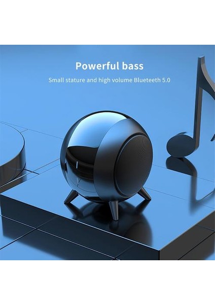 Taşınabilir Bluetooth 5.0 Hoparlör Küçük Gerçek Kablosuz Stereo 500 Mah Subwoofer Tws Zengin Bas Hoparlör Akıllı Telefonlar Için Mıc ile | Taşınabilir Hoparlörler (Siyah) (Yurt Dışından)