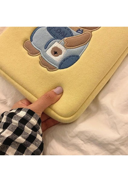 Koala Sleeve Kılıf 11 Inç Dizüstü Dizüstü Kız Macbook Hava Ipad Çanta Kılıfı Kore Yumuşak Seyahat Iş Ayı Saklama Çantası | Kozmetik Çanta ve Amp;davalar (Yurt Dışından) fırsatları