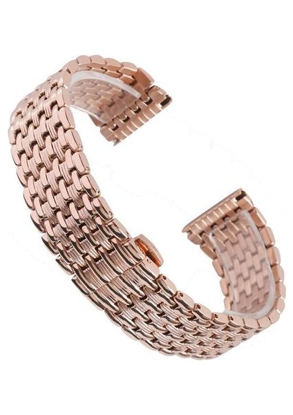 Gül Altın Kayış Bilezik Katı Bağlantı Ayarlanabilir Paslanmaz Çelik Watch Band Askı Kadınlar Için Değiştirme | Askı Halat | Askı ile Metal Kayış Izle Izle (Yurt Dışından)