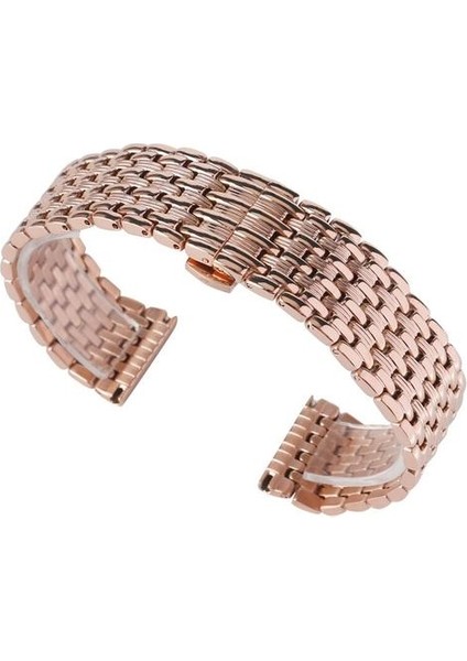 Gül Altın Kayış Bilezik Katı Bağlantı Ayarlanabilir Paslanmaz Çelik Watch Band Askı Kadınlar Için Değiştirme | Askı Halat | Askı ile Metal Kayış Izle Izle (Yurt Dışından)