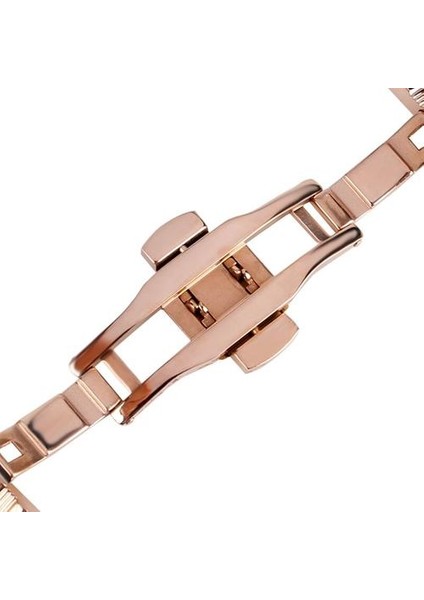 Gül Altın Kayış Bilezik Katı Bağlantı Ayarlanabilir Paslanmaz Çelik Watch Band Askı Kadınlar Için Değiştirme | Askı Halat | Askı ile Metal Kayış Izle Izle (Yurt Dışından)