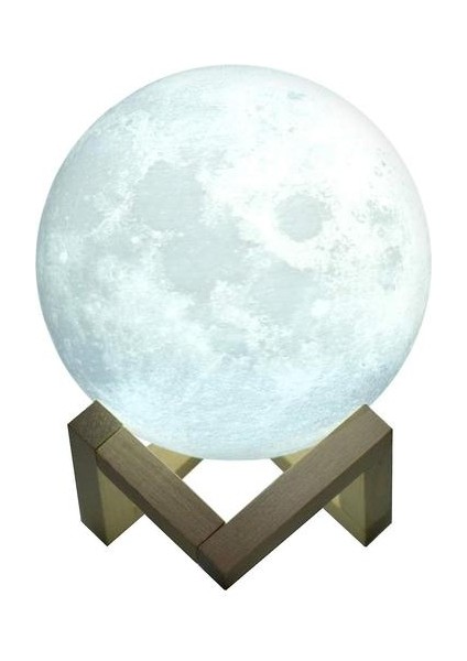 Uzaktan Kumandalı Ay Lamba, 3D - 16 Renk (Yurt Dışından)