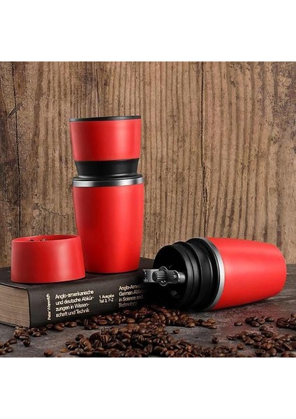 Mini Taşınabilir Kahve Öğütücü Manuel Yıkanabilir Espresso Kahve Makinesi El Makinesi Ofis Ev Için Paslanmaz Çelik Filtre | Manuel Kahve Öğütücüler (Yurt Dışından)