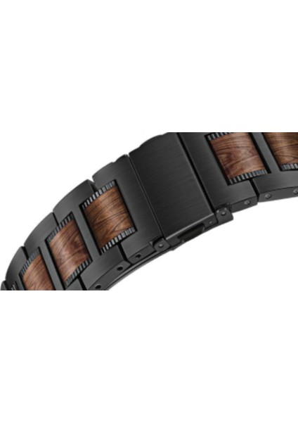 Paslanmaz Çelik ve Amp;watch Band Askısı Için Doğal Ahşap Saat Bandosu | Bantlar Izle (Yurt Dışından)