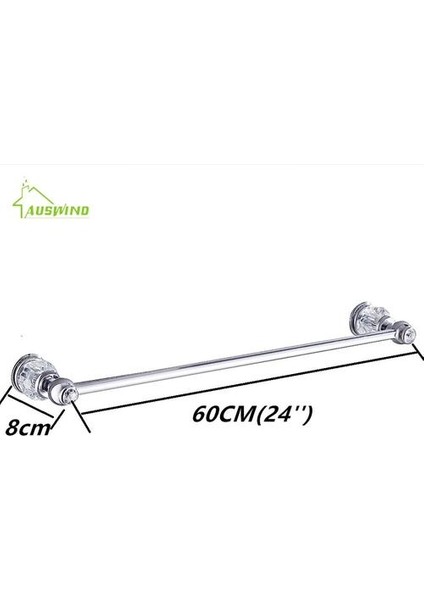 Krom Kristal Pirinç Banyo Donanım Bir Sete Seti | Banyo Donanım Seti | Banyo Hardwarehardware Banyo (Yurt Dışından)