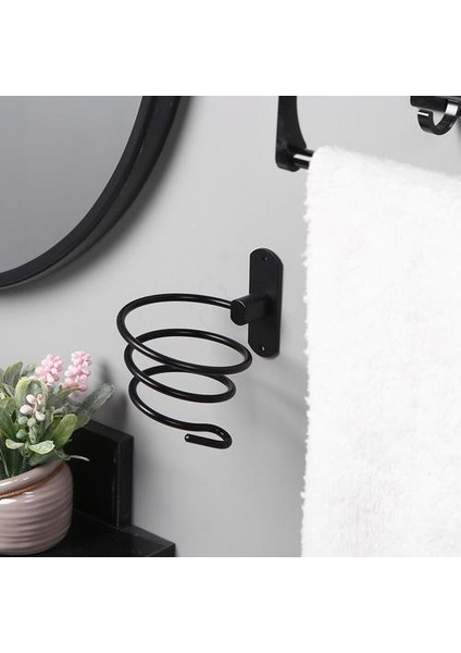 Saç Kurutma Makinesi Tutucu Kuaförlük Blower Braketi Asılı Alüminyum Raf Depolama Organizatör Saç Kurutma Makinesi Tutucu Braketi Banyo Accesso | Banyo Rafları (Yurt Dışından)