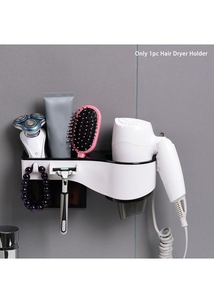 Duvar Monte Diş Fırçası Banyo Organizatör Styling Aracı Depolama Raf Aksesuarları Saç Kurutma Makinesi Tutucu Razor Evrensel Raf Için | Banyo Rafları (Yurt Dışından)