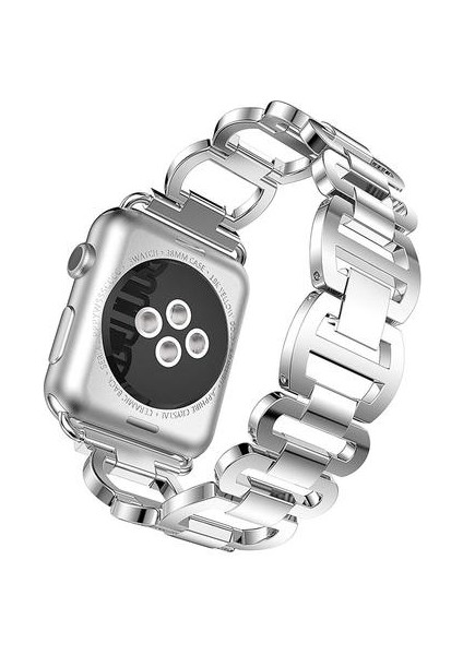 Lüks Metal Elmas Bilezik Apple Watch Band Için Iwatch Paslanmaz Çelik Döngü Bilek Kayışı | Izle Bantları (Yurt Dışından)